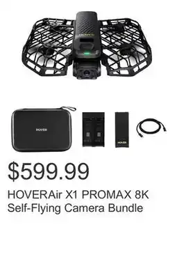 Costco HOVERAir X1 PROMAX 8K Self-Flying Camera Bundle offer