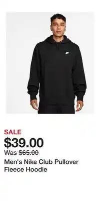 Kohl's Men's Nike Club Pullover Fleece Hoodie offer
