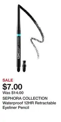 Kohl's SEPHORA COLLECTION Waterproof 12HR Retractable Eyeliner Pencil offer