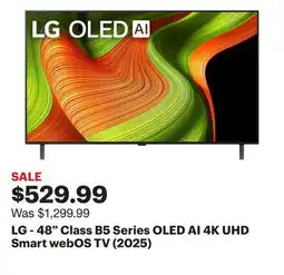 Best Buy LG - 48 Class B5 Series OLED AI 4K UHD Smart webOS TV (2025) offer