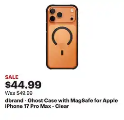 Best Buy dbrand - Ghost Case with MagSafe for Apple iPhone 17 Pro Max - Clear offer