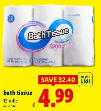 Bath tissue
