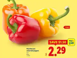 Lidl Peak Harvest sweet bell peppers offer
