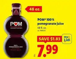 Lidl POM 100% pomegranate juice offer