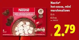 Lidl Nestle hot cocoa, mini marshmallows offer
