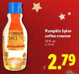 Lidl Pumpkin Spice coffee creamer offer