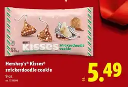Lidl Hershey's Kisses snickerdoodle cookie offer