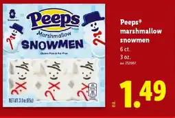 Lidl Peeps marshmallow snowmen offer