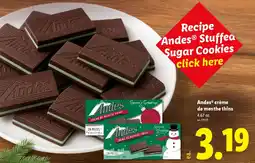 Lidl Andes crème de men the thins offer