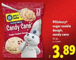 Lidl Pillsbury sugar cookie dough, candy cane offer