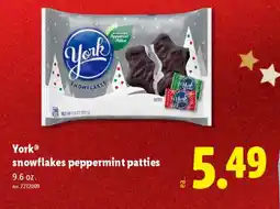 Lidl York snowflakes peppermint patties offer