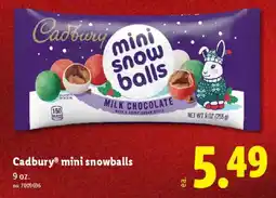 Lidl Cadbury mini snowballs offer