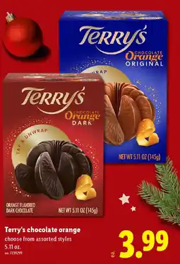 Lidl Terry's chocolate orange offer