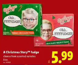 Lidl A Christmas Story fudge offer