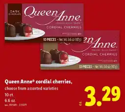 Lidl Queen Anne cordial cherries offer