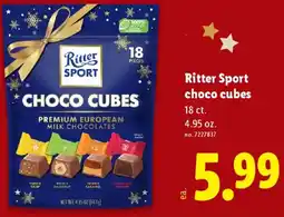 Lidl Ritter Sport choco cubes offer