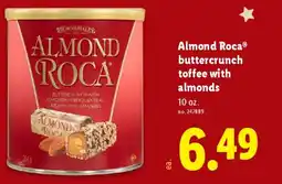 Lidl Almond Roca buttercrunch toffee with almonds offer