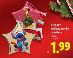 Lidl Disney holiday candy cane box offer