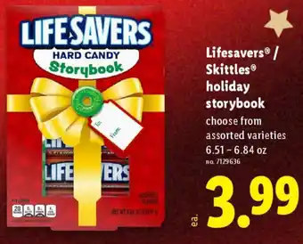 Lidl Lifesavers Skittles holiday storybook offer