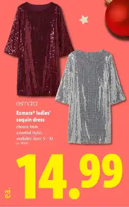 Lidl Esmara ladies' sequin dress offer