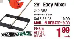 Menards 28 Easy Mixer offer