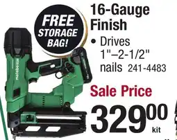Menards 16-Gauge Finish offer