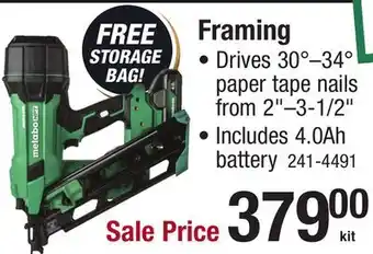 Menards Framing offer