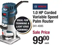 Menards 1.0 HP Corded Variable Speed Palm Router offer