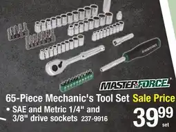 Menards 65-Piece Mechanic's Tool Set offer