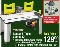Menards Router & Table Combo Kit offer
