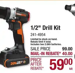 Menards 1/2 Drill Kit offer