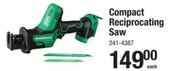 Menards Compact Reciprocating Saw offer