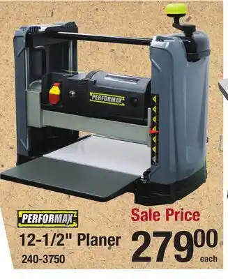 Menards 12-1/2 Planer offer