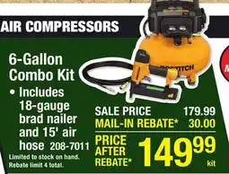 Menards 6-Gallon Combo Kit offer