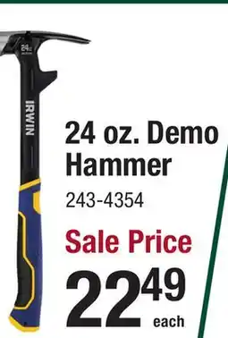 Menards 24 oz. Demo Hammer offer