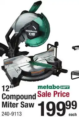 Menards 12 Compound Miter Saw offer