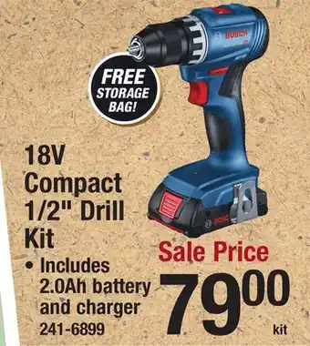 Menards 18V Compact 1/2 Drill Kit offer