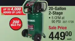 Menards 20-Gallon 2-Stage offer