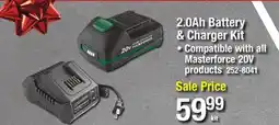 Menards 2.0Ah Battery & Charger Kit offer