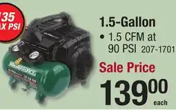 Menards 1.5-Gallon Ultra-Quiet Air Compressors offer