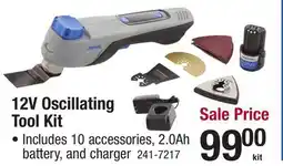 Menards 12V Oscillating Tool Kit offer