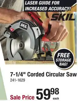 Menards 7-1/4 Corded Circular Saw offer