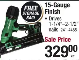 Menards 15-Gauge Finish offer