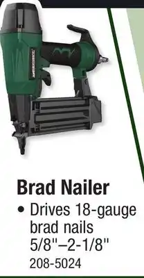 Menards Brad Nailer offer