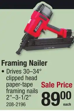 Menards Framing Nailer offer
