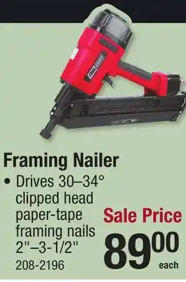 Menards Framing Nailer offer