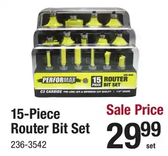 Menards Router Bit Set offer