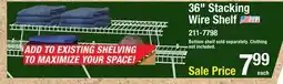 Menards 36 Stacking Wire Shelf offer