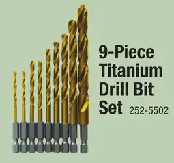 Menards 9-Piece Titanium Drill Bit Set offer
