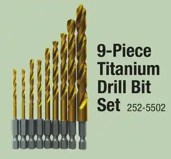 Menards 9-Piece Titanium Drill Bit Set offer